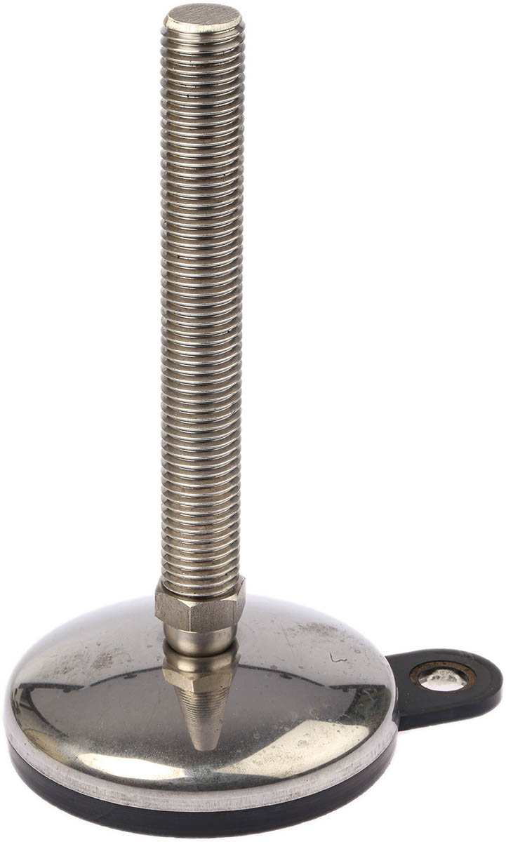 Nu-Tech Engineering M20 100 mm Dia. Adjustable Foot, Stainless Steel, 1000 kg Static Load Capacity 3.5 ° Tilt Angle