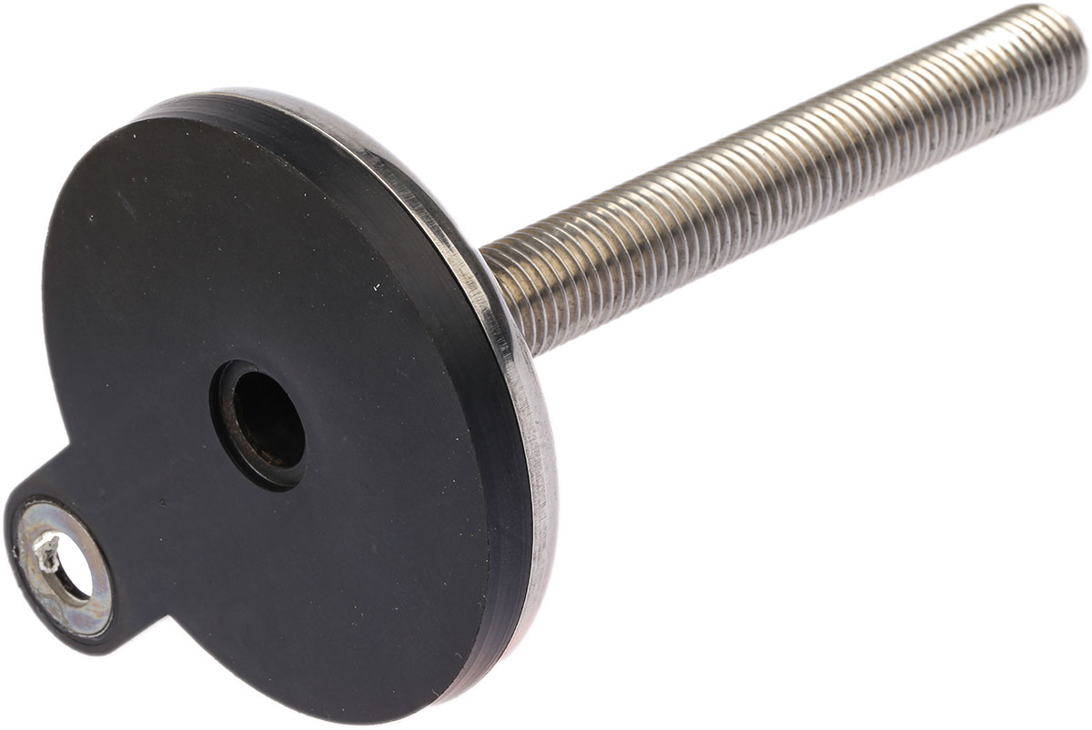 a205011 Nu-Tech Engineering M20 100 mm Dia. Adjustable Foot, Stainless Steel, 1000 kg Static Load Capacity 3.5 ° Tilt Angle
