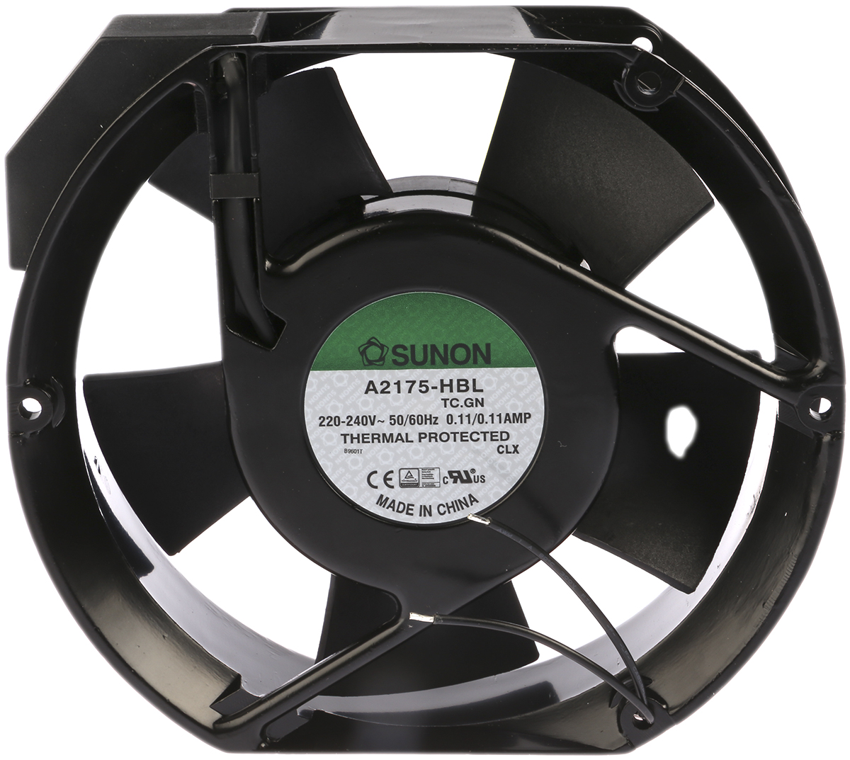 Sunon A2175 Series Axial Fan, 230V ac, 344.9 m³/h, 36 W, 240 mA Max 151 mm, 171mm, 51 mm