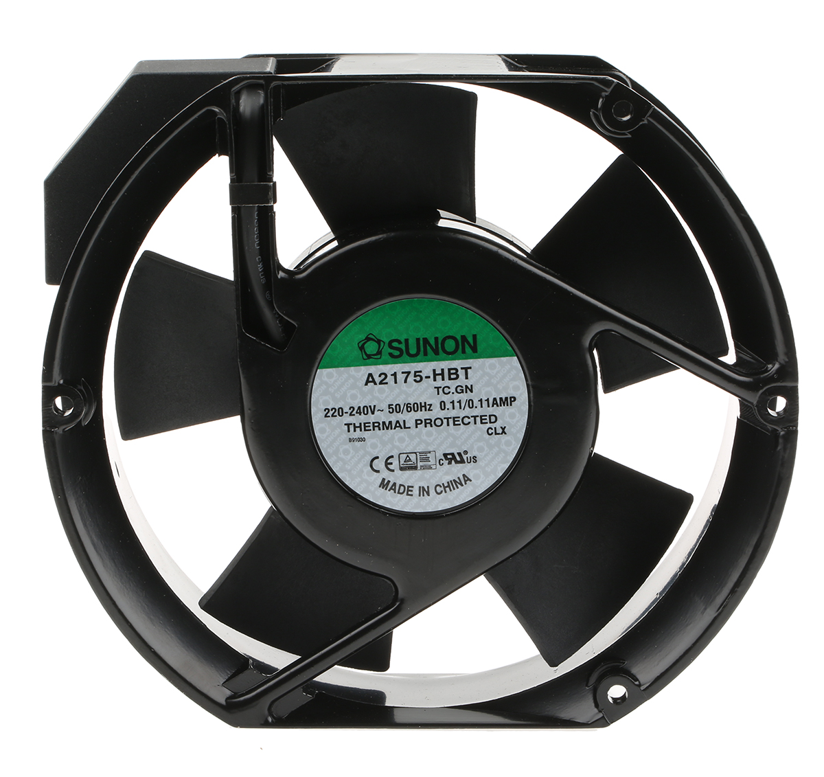 Sunon A2175 Series Axial Fan, 230V ac, 344.9 m³/h, 26 W, 110 mA Max 151 mm, 171.5mm, 51 mm