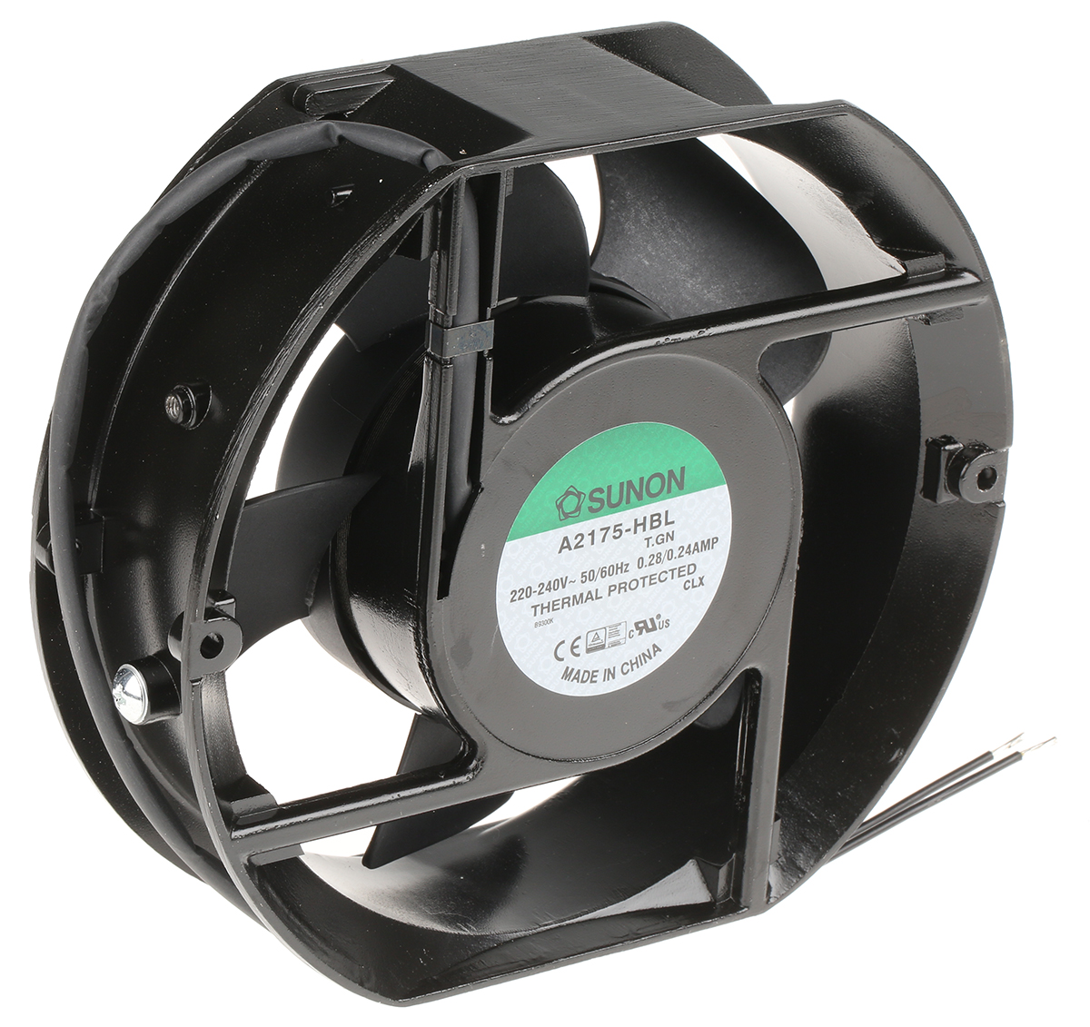Sunon A2175 Series Axial Fan, 230V ac, 306 m³/h, 36 W, 240 mA Max 151 mm, 171mm, 51 mm