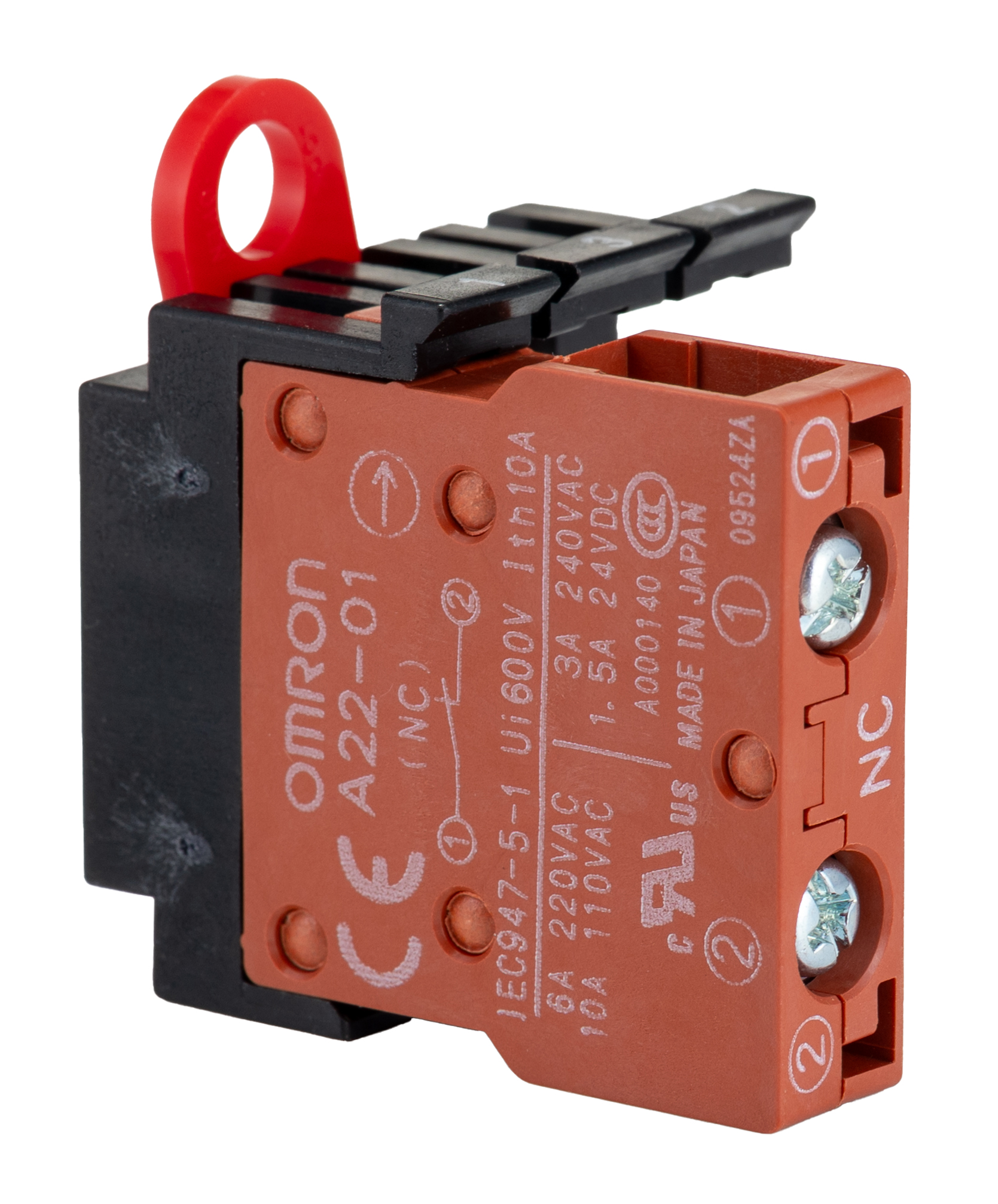 a22-01m Omron for Use with A22 E-Stop Pushbutton Switch 220 V ac, SPNC