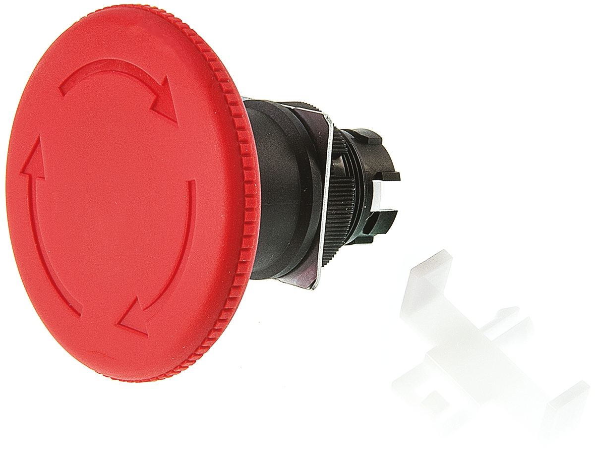 Omron A22E Series, Turn Reset, Emergency Stop Push Button Head 60 mm Diameter