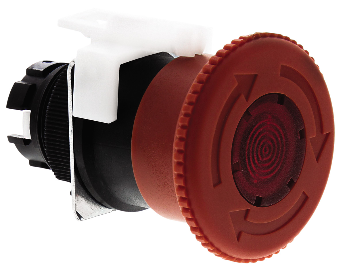 Omron A22E Series, Twist Release, Emergency Stop Push Button Head