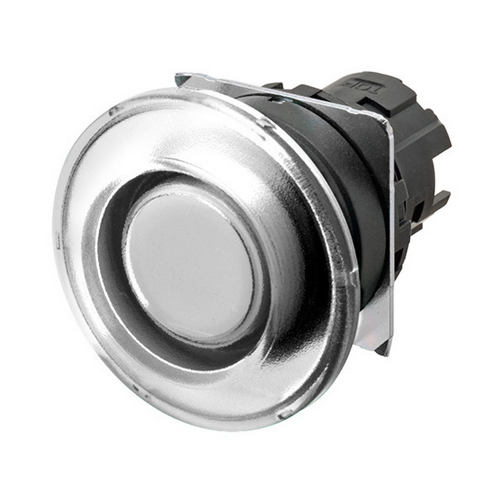 Omron A22N Series White Momentary Push Button Head, 22 mm Cutout, IP69K, IP67, IP66