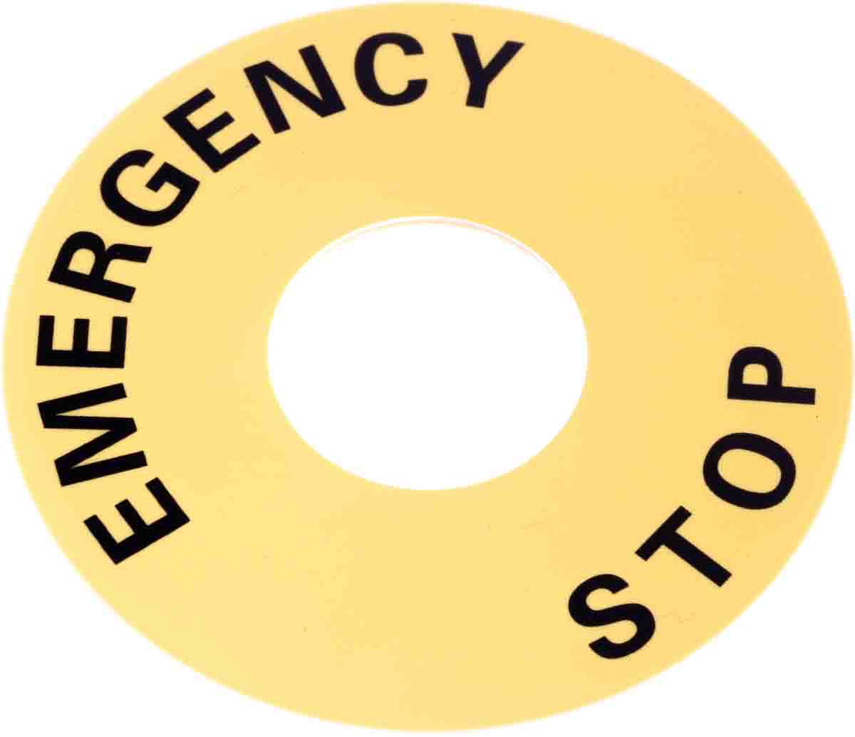 Omron Legend Plate for Use with A22E E-Stop