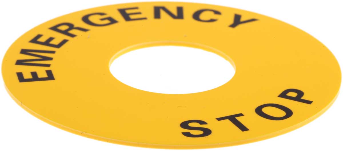 a22z-3466-1 Omron Legend Plate for Use with A22E E-Stop