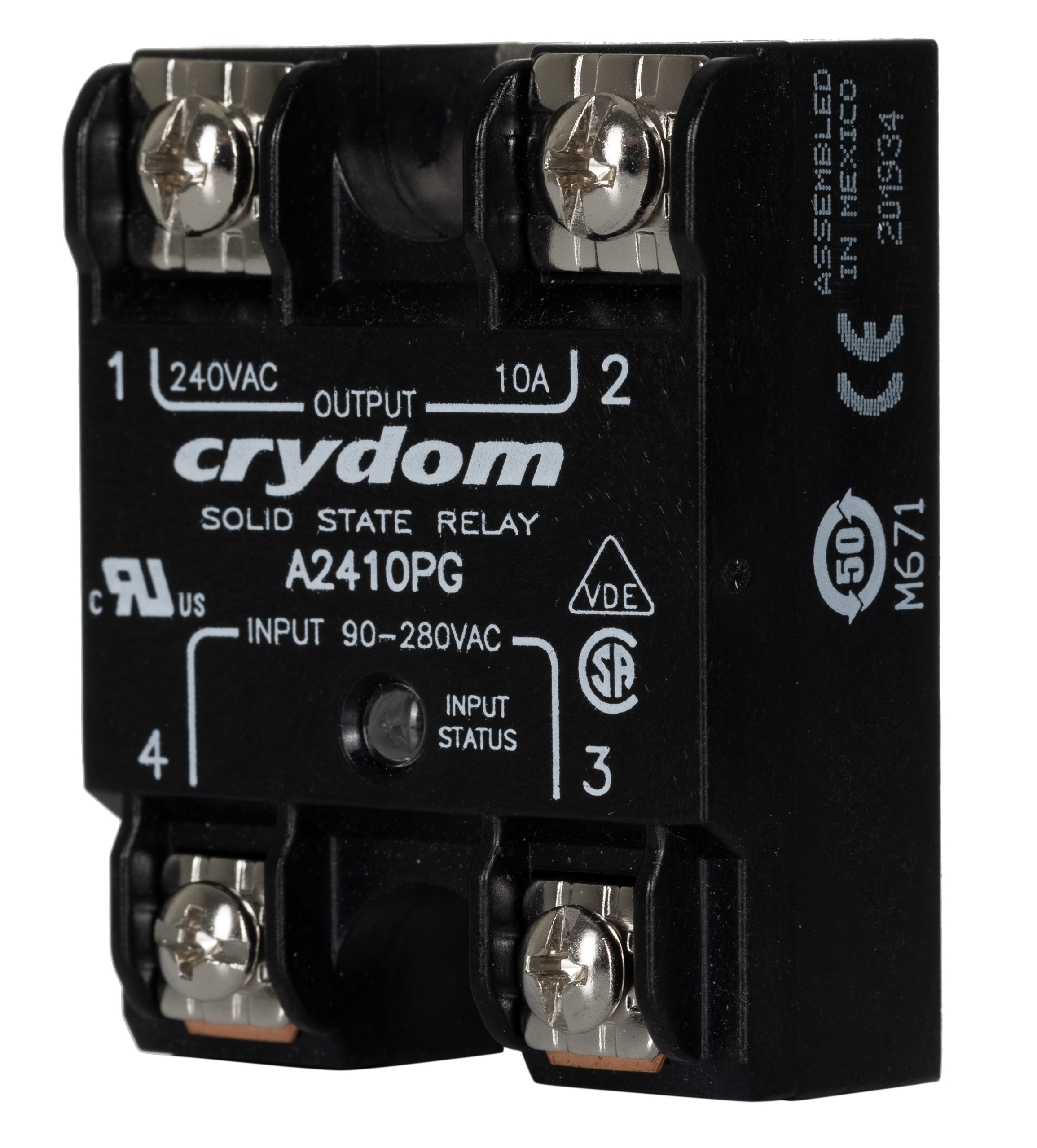 a2410pg Sensata / Crydom 1 Series Solid State Relay, 10 A Load, Panel Mount, 280 Vrms Load, 280V Control