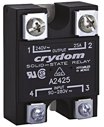 Sensata / Crydom 1 Series Solid State Relay, 110 A Load, Panel Mount, 280 Vrms Load, 280V Control