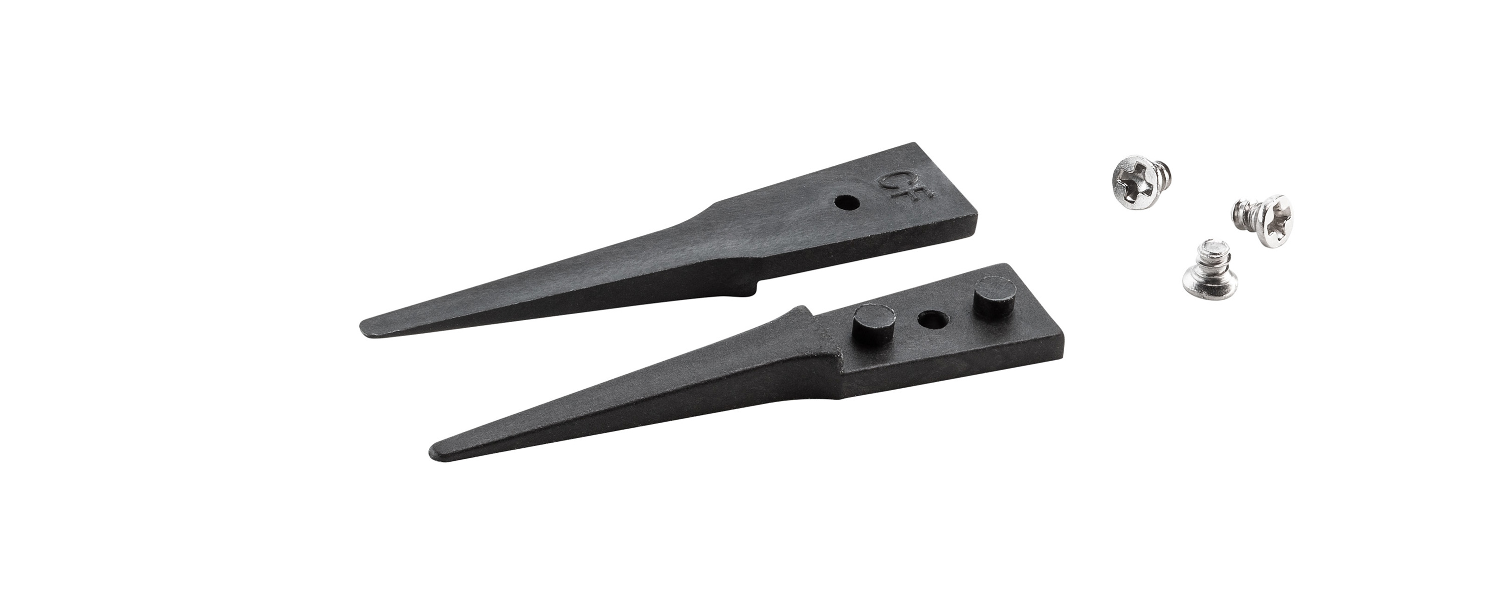 ideal-tek 40mm Carbon Fibre, Plastic Straight Fine ESD Safe Tweezer Tips