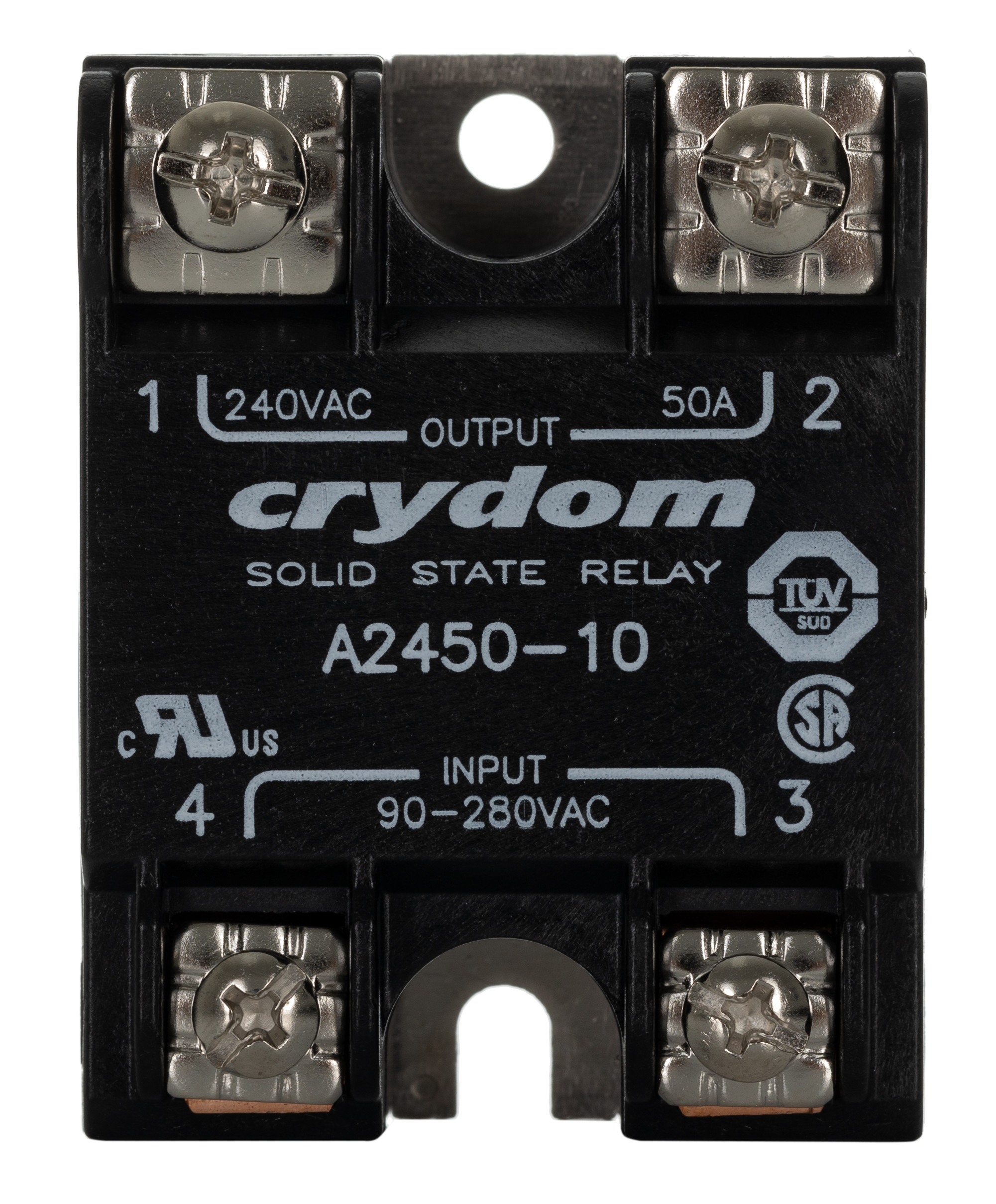 Sensata / Crydom 1 240 VAC Series Solid State Relay, 50 A Load, Panel Mount, 280 Vrms Load, 280V ac Control