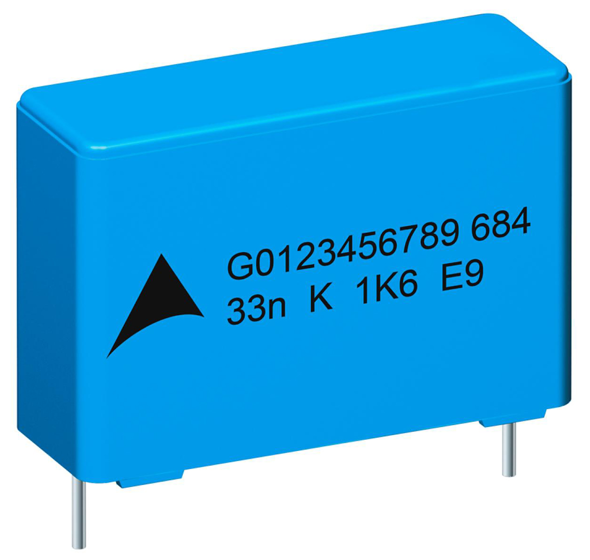 EPCOS B32682 Polypropylene Film Capacitor, 1.25 kV dc, 450 V ac, ±10%, 6.8nF, Through Hole