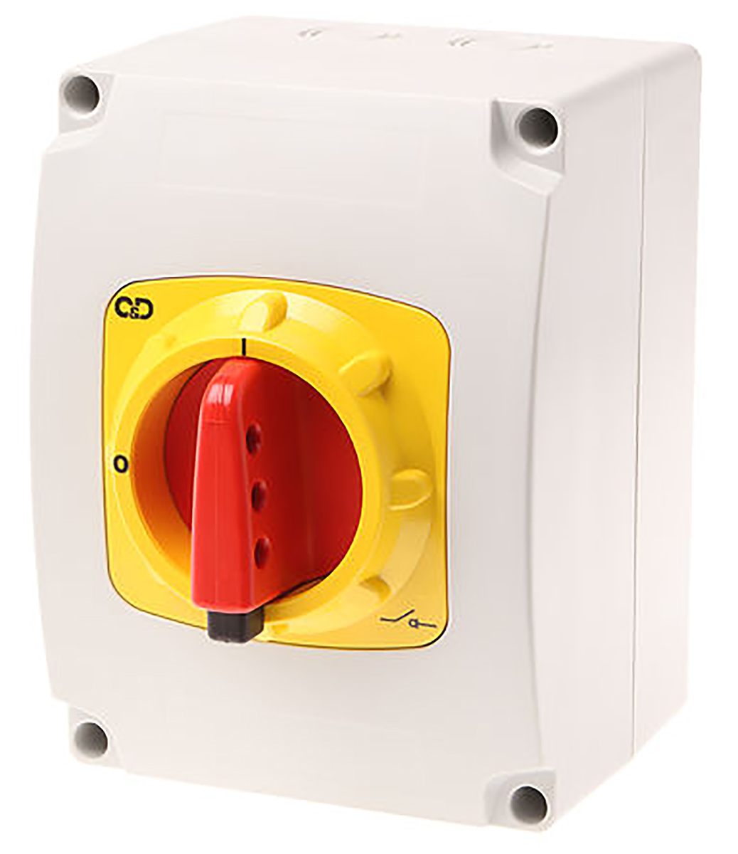Craig & Derricott 6P Pole Isolator Switch - 40A Maximum Current, 18.5kW Power Rating, IP65