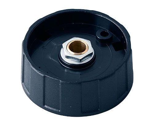 OKW 40 mm Knob Diameter Black Potentiometer Knob for 6 mm Shaft Round Shaft, A2540060