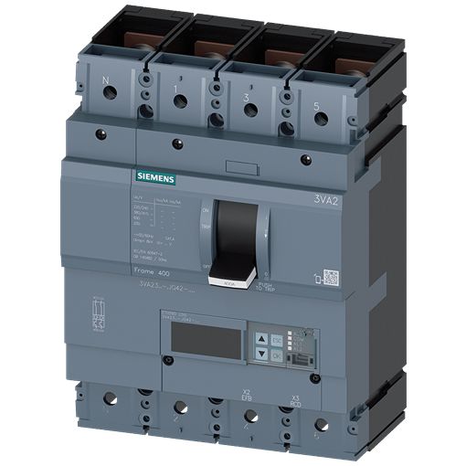 Siemens SENTRON Electronic Circuit Breaker 400A 3VA, 4 channels