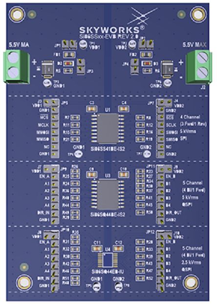 Skyworks Solutions Inc Si86SSxx-EVB Evaluation Board Evaluation Kit Evaluation Board Si86SSxx-KIT