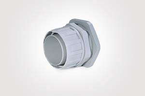HellermannTyton FG Series Grey PP Cable Gland, PG29 Thread, 27.9mm max., IP54