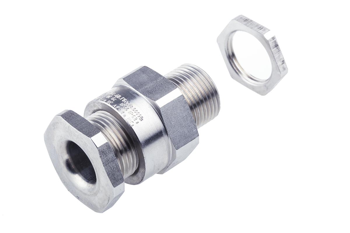 a2lsfk120m20 Peppers Stainless Steel Cable Gland Kit, M20 Thread, 9.6 mm min., 14 mm max., IP68, IP66
