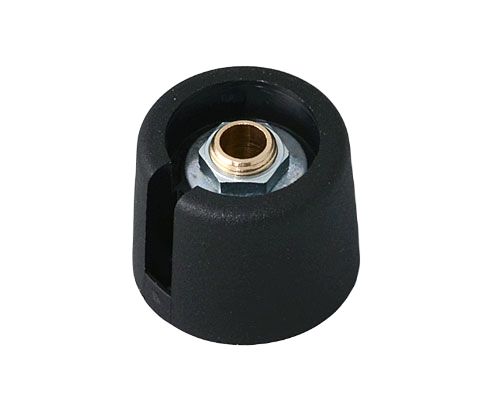 OKW 20 mm Knob Diameter Black Potentiometer Knob for 6 mm Shaft Round Shaft, A3020069