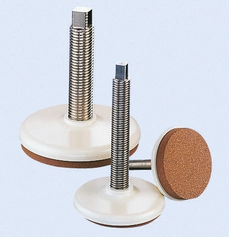Nu-Tech Engineering M20 120 mm Dia. Adjustable Foot, Nickel Plated Steel, 640 kg Static Load Capacity