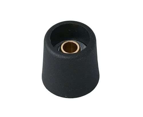 OKW 16 mm Knob Diameter Black Potentiometer Knob for 6.35 mm Shaft Round Shaft, A3116639