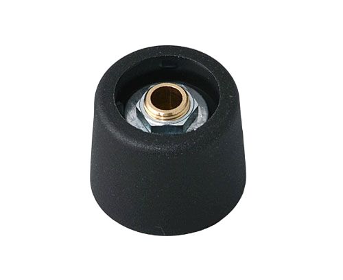 OKW 20 mm Knob Diameter Black Potentiometer Knob for 6 mm Shaft Round Shaft, A3120069