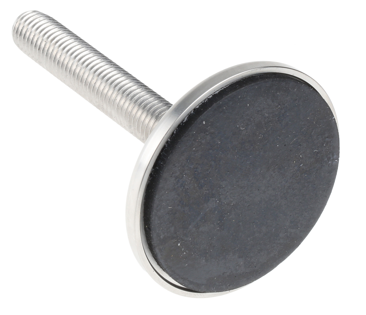 a315001 Nu-Tech Engineering M12 60 mm Dia. Adjustable Foot, Stainless Steel, 1250 kg Static Load Capacity