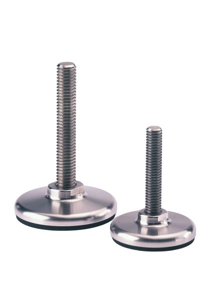 Nu-Tech Engineering M20 120 mm Dia. Adjustable Foot, Stainless Steel, 3000 kg Static Load Capacity 0 ° Tilt Angle