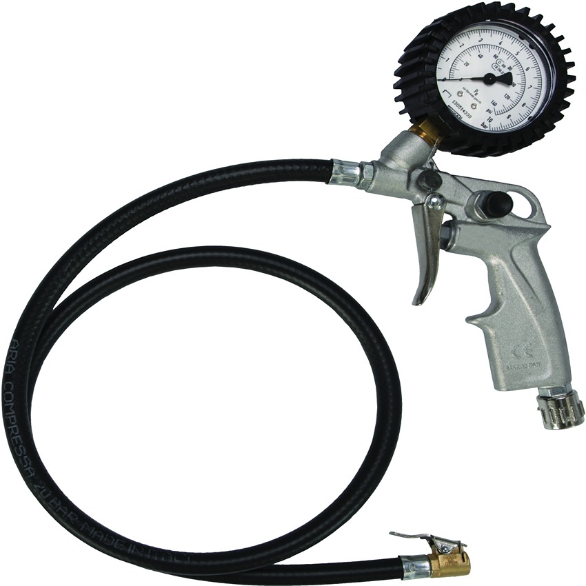 SAM Tyre Inflator, 0 → 140psi, 1/4in Air Inlet (BSP)