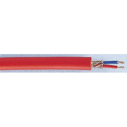 Quadrant Connectors 2 Core Microphone Cable, 0.22 mm² CSA Screened, 6mm od, 25m, Black