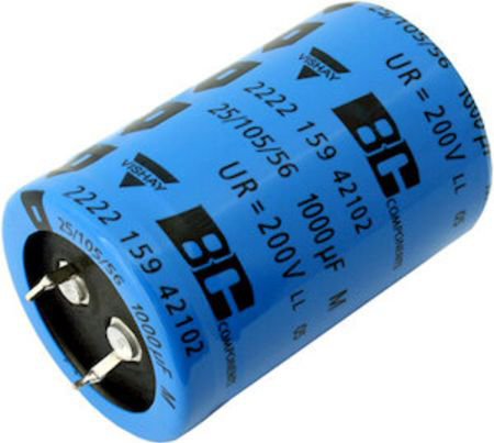 Vishay 120μF Aluminium Electrolytic Capacitor 450V dc, Snap-In - MAL219367121E3