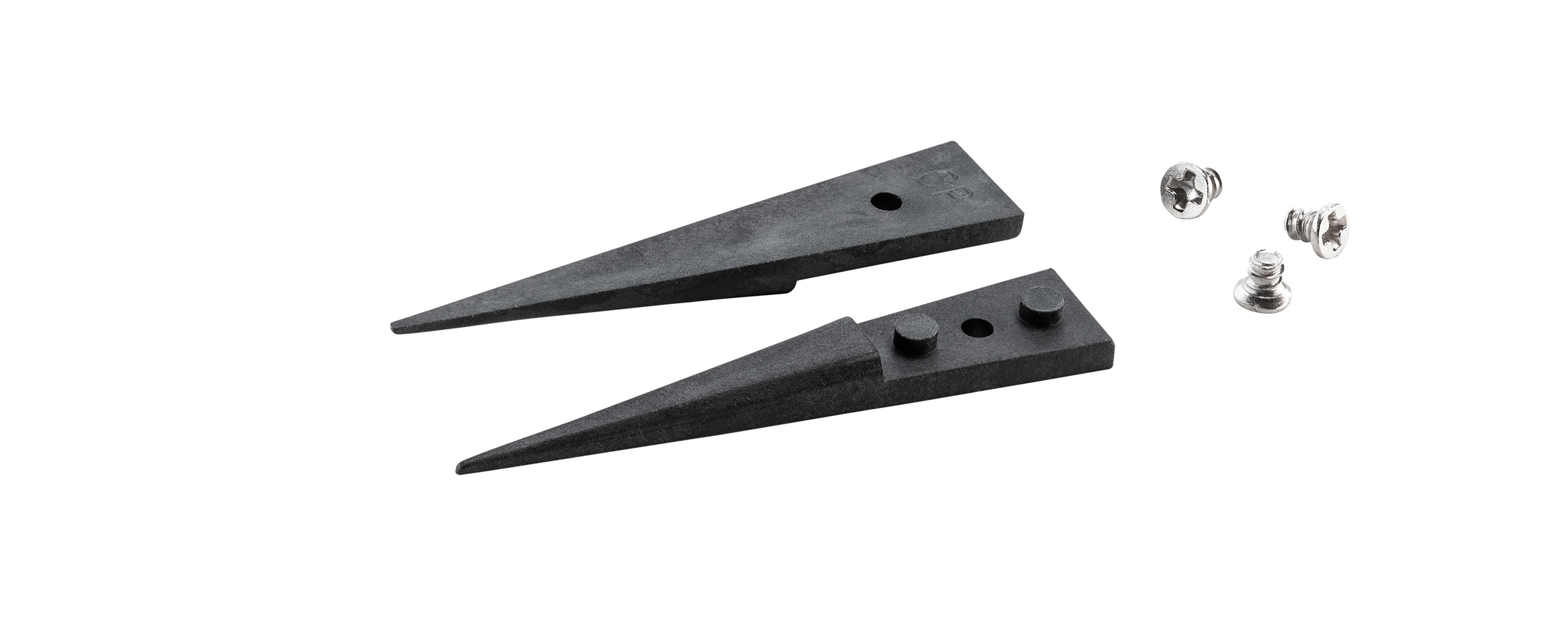 ideal-tek 40mm Carbon Fibre, Polyetheretherketone Fine, Straight, Pointed ESD Safe Tweezer Tips