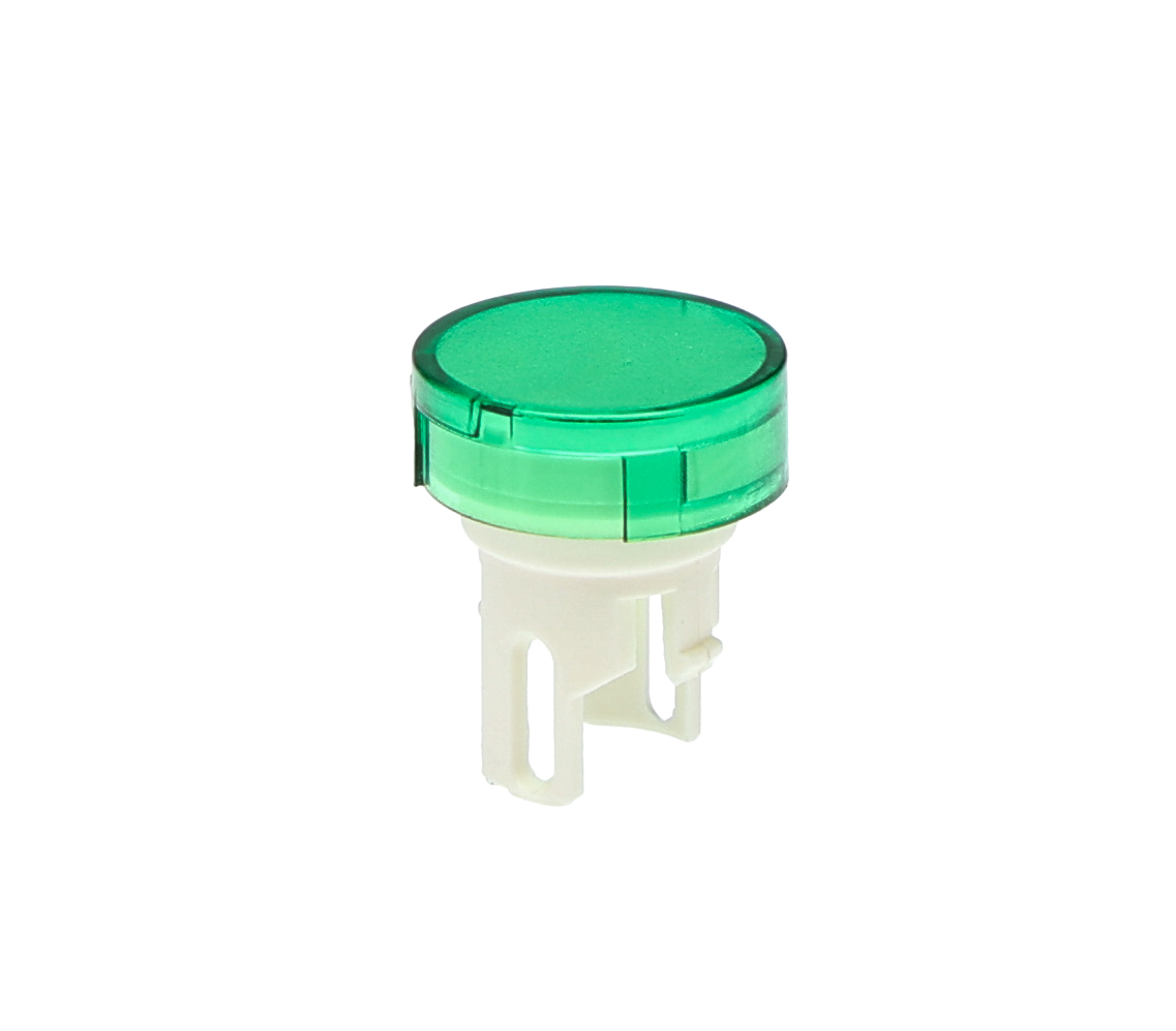 Omron Green Round Push Button Lens