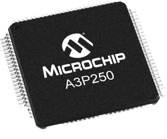 Microchip FPGA A3P250-VQG100I A3P250 6144 Cells, 250000 Gates, 36 bit 6144 Blocks, 100-Pin VQFP