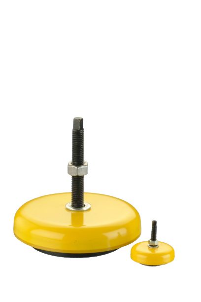 Nu-Tech Engineering Circular M12 Anti-Vibration Mount, Rubber Foot