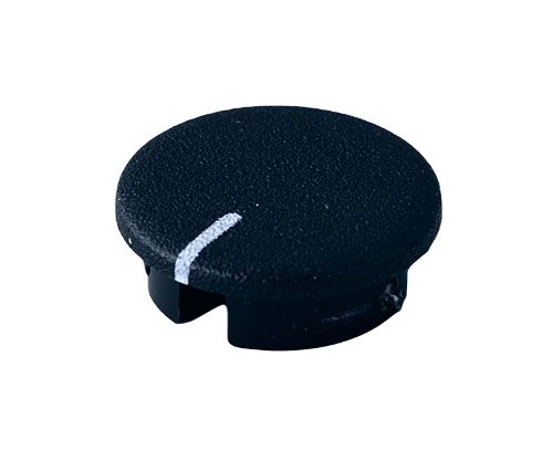 OKW 13.5 mm Knob Diameter Black Potentiometer Knob for 6 mm Shaft Round Shaft, A4113100