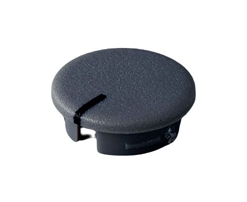 OKW Grey Potentiometer Knob for 6 mm Shaft Round Shaft, A4113108