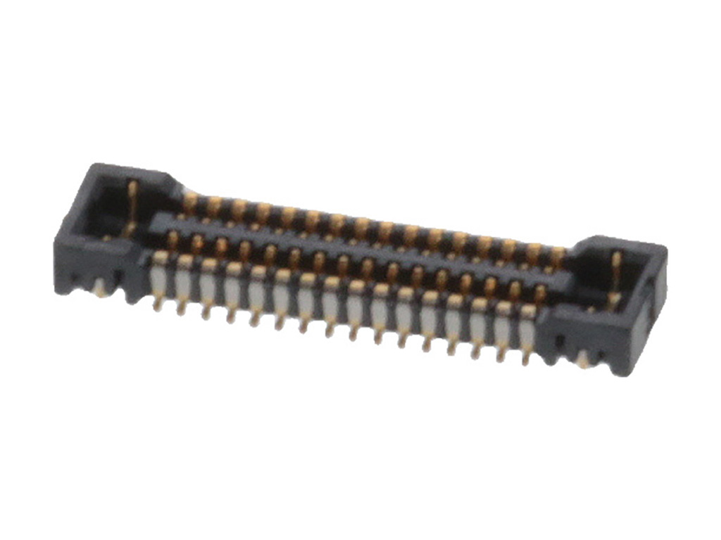 Molex 50242 Series Vertical Board Mount PCB Socket, 32-Contact, 2-Row, 0.4mm Pitch, Surface Mount Termination