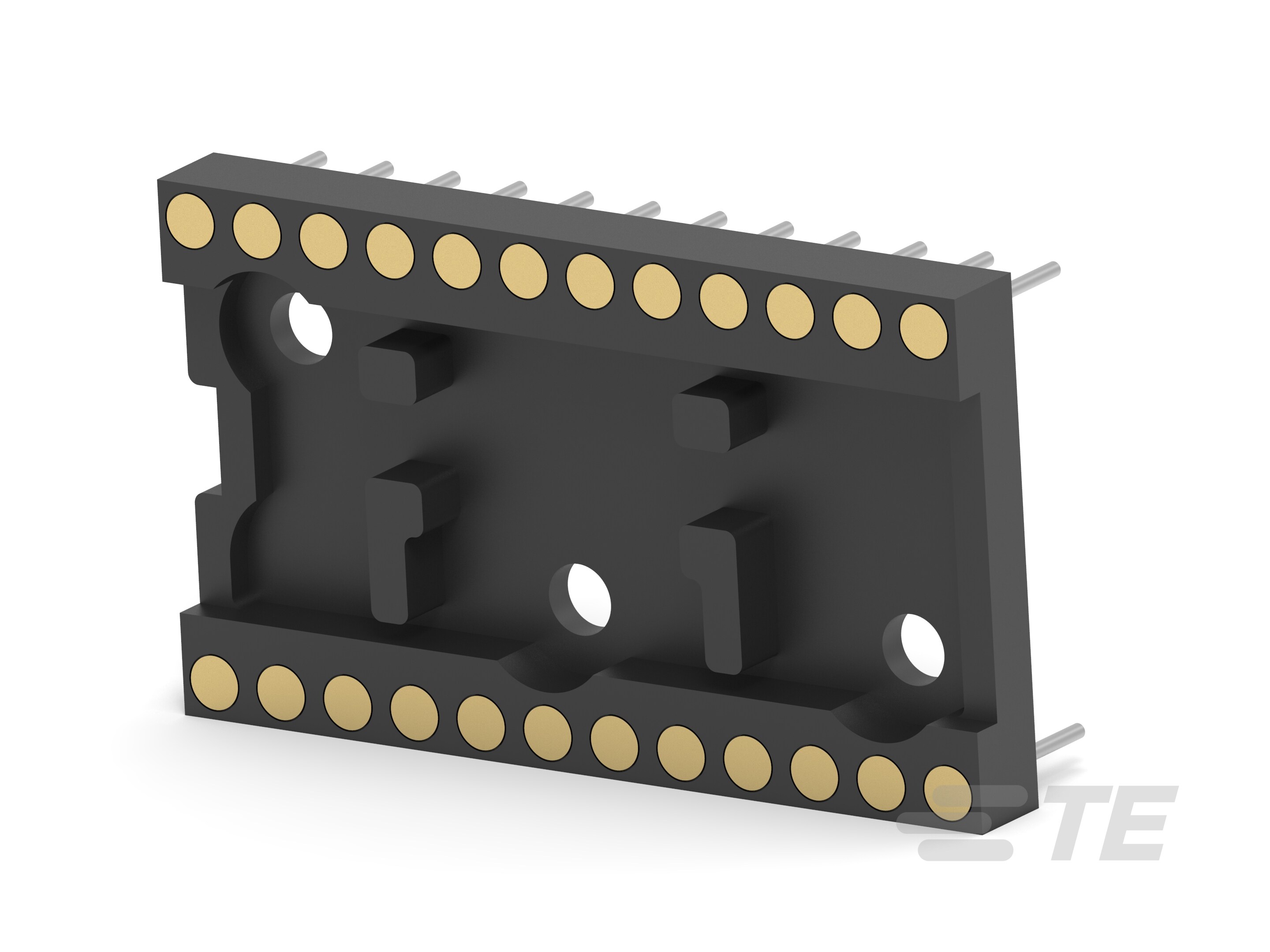 TE Connectivity 2.54mm Pitch 24 Way Box, Tube IC Socket