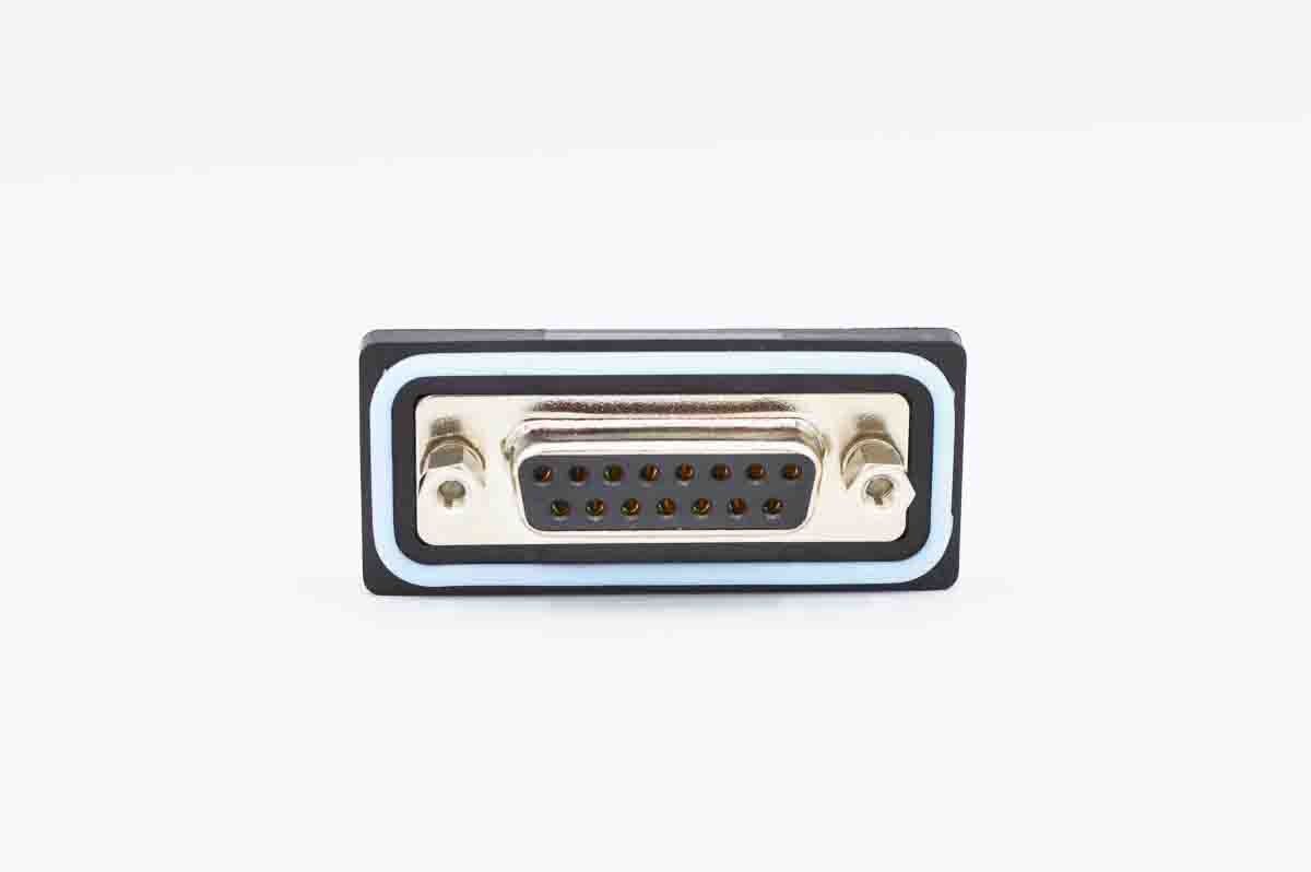 Norcomp CDFV 7 Way Vertical PCB D-sub Connector Plug, 2.77mm Pitch, with 4-40 Screw Locks