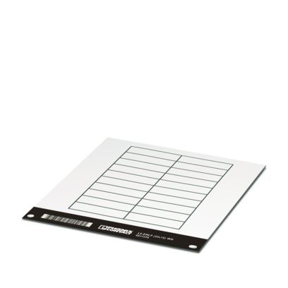 Phoenix Contact LS-EMLP Adhesive Marking Foil, White, Pre-printed "Unlabeled", for Devices In The Control Cabinet,