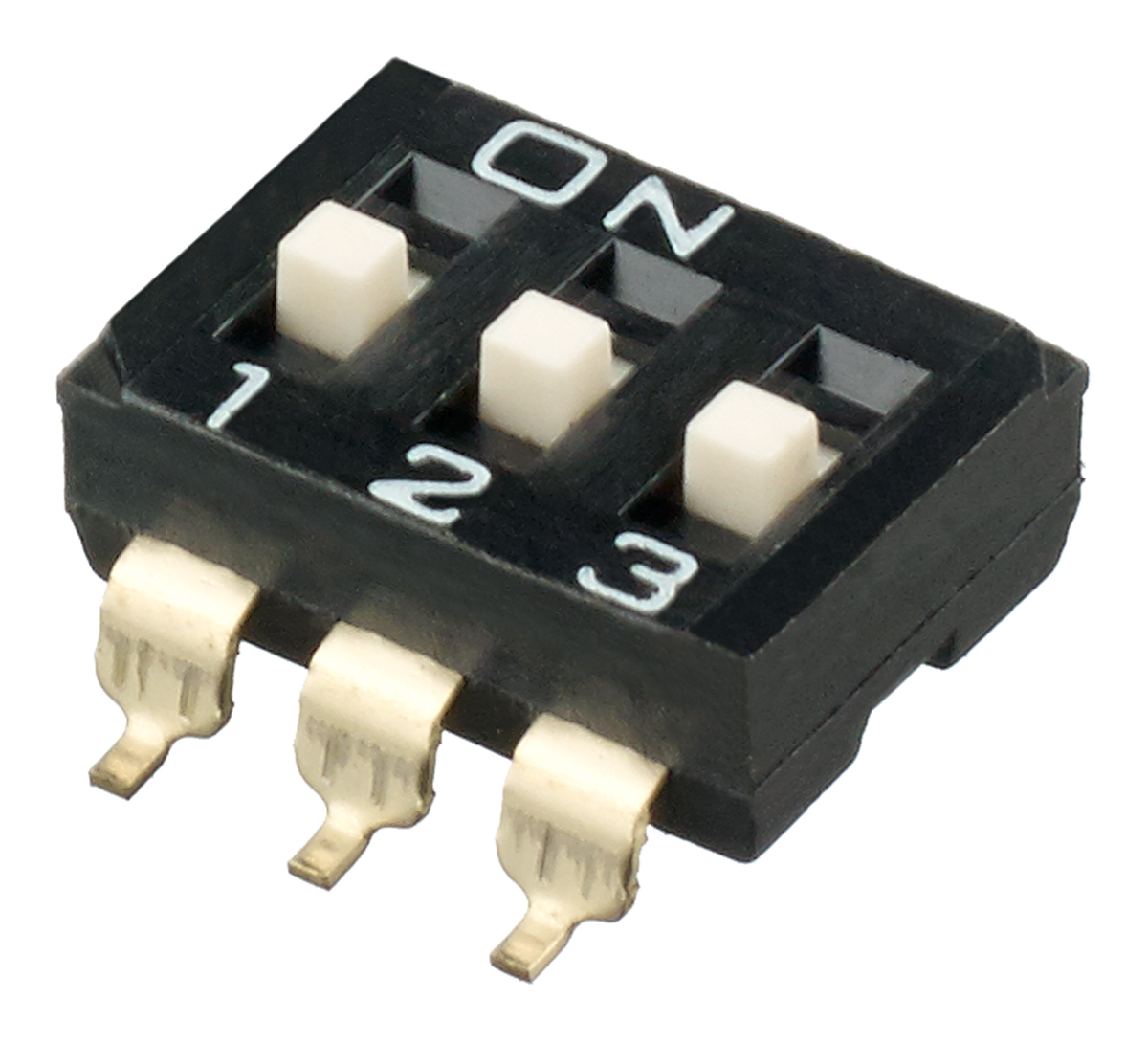 APEM 3 Way Surface Mount DIP Switch SPST, Raised Actuator Slide Actuator