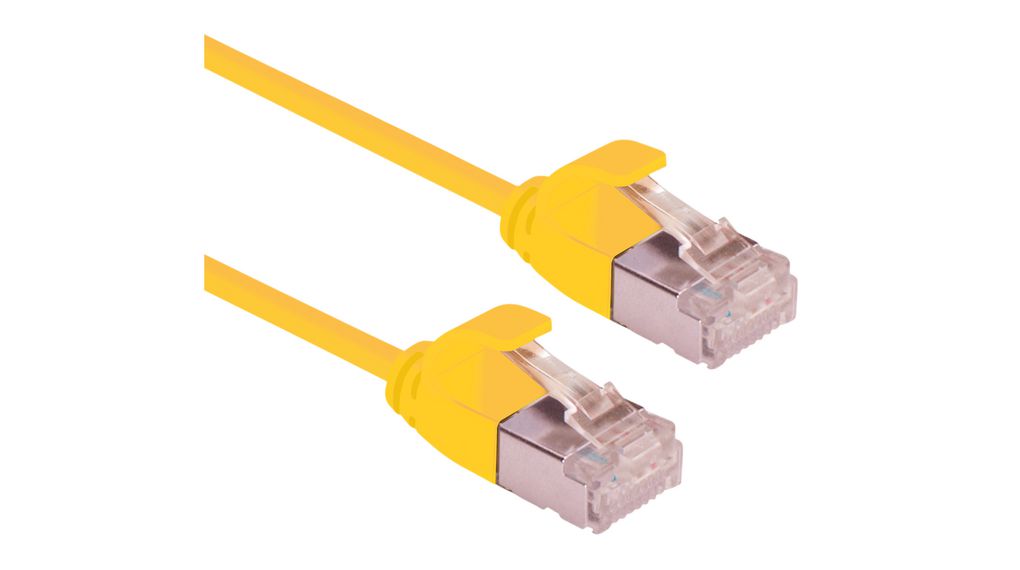 Roline21.15.33, 2m Cat6a, Yellow RJ45 to Male RJ45 Male LSZH Sheath