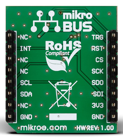 mikroe-2264 MikroElektronika Compass 2 Click Hall Effect Sensor MikroBus Click Board for AK8963