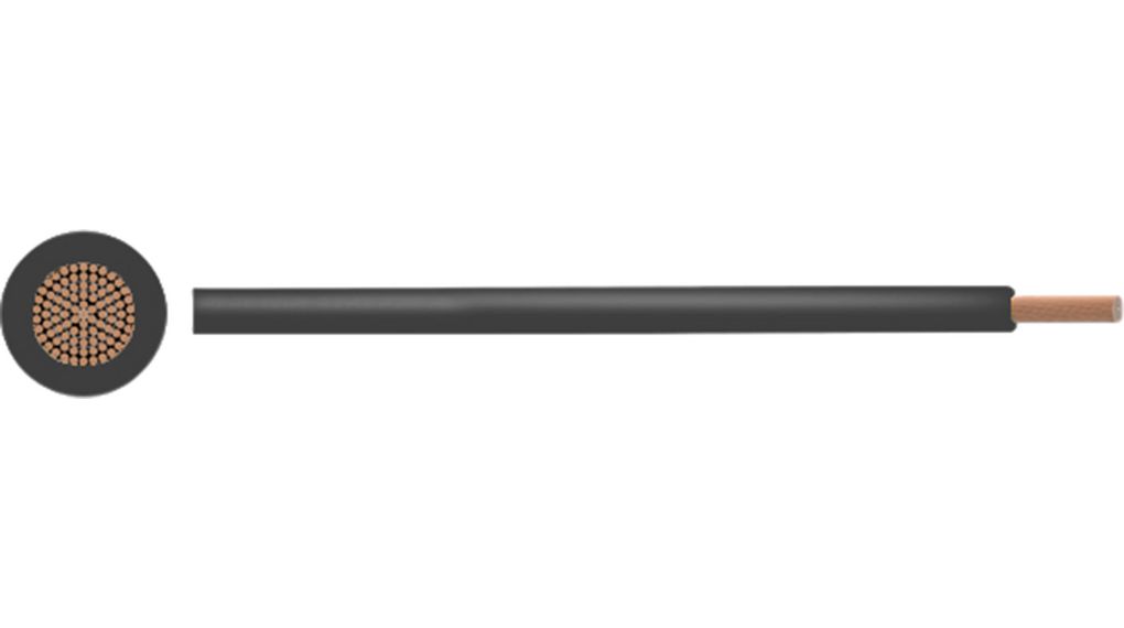 Stranded Wire LSZH 6.00mm BLK 100M