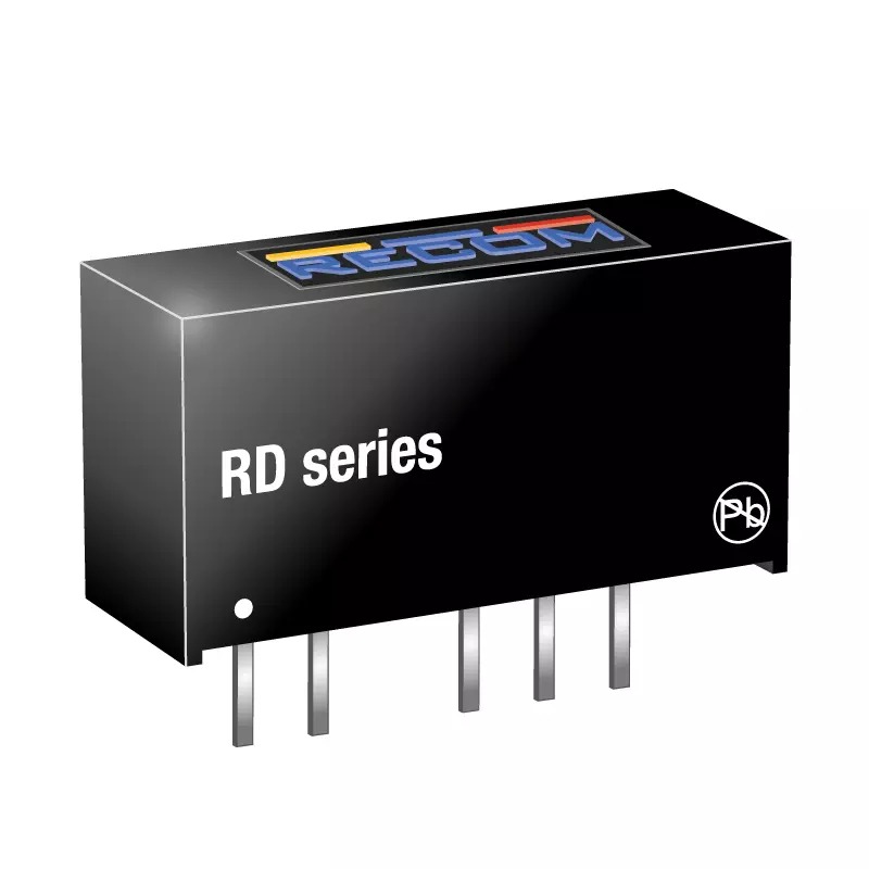 Recom RD DC-DC Converter, 15V dc/ 66mA Output, 10.8 → 13.2 V dc Input, 2W, Through Hole, +85°C Max Temp -40°C