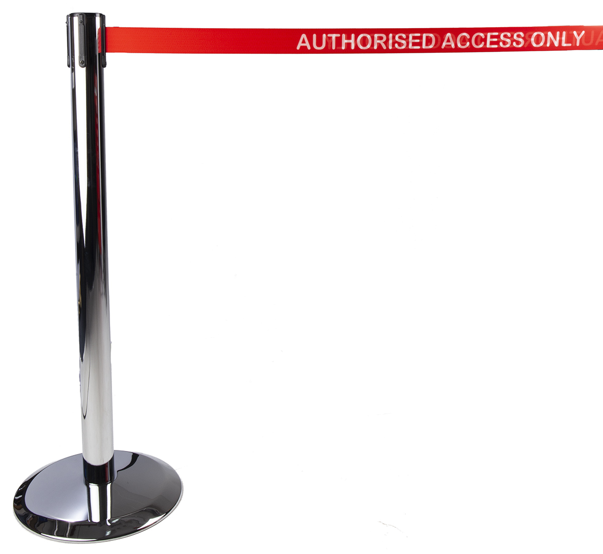 889u-1p-ra Tensator Red & White Retractable Barrier, 2.3m, Red, White Tape