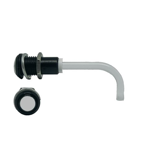 RHD-1100-3500-F9PD67PR Bivar, Panel Mount Right Angle LED Light Pipe, Diffused Round Lens