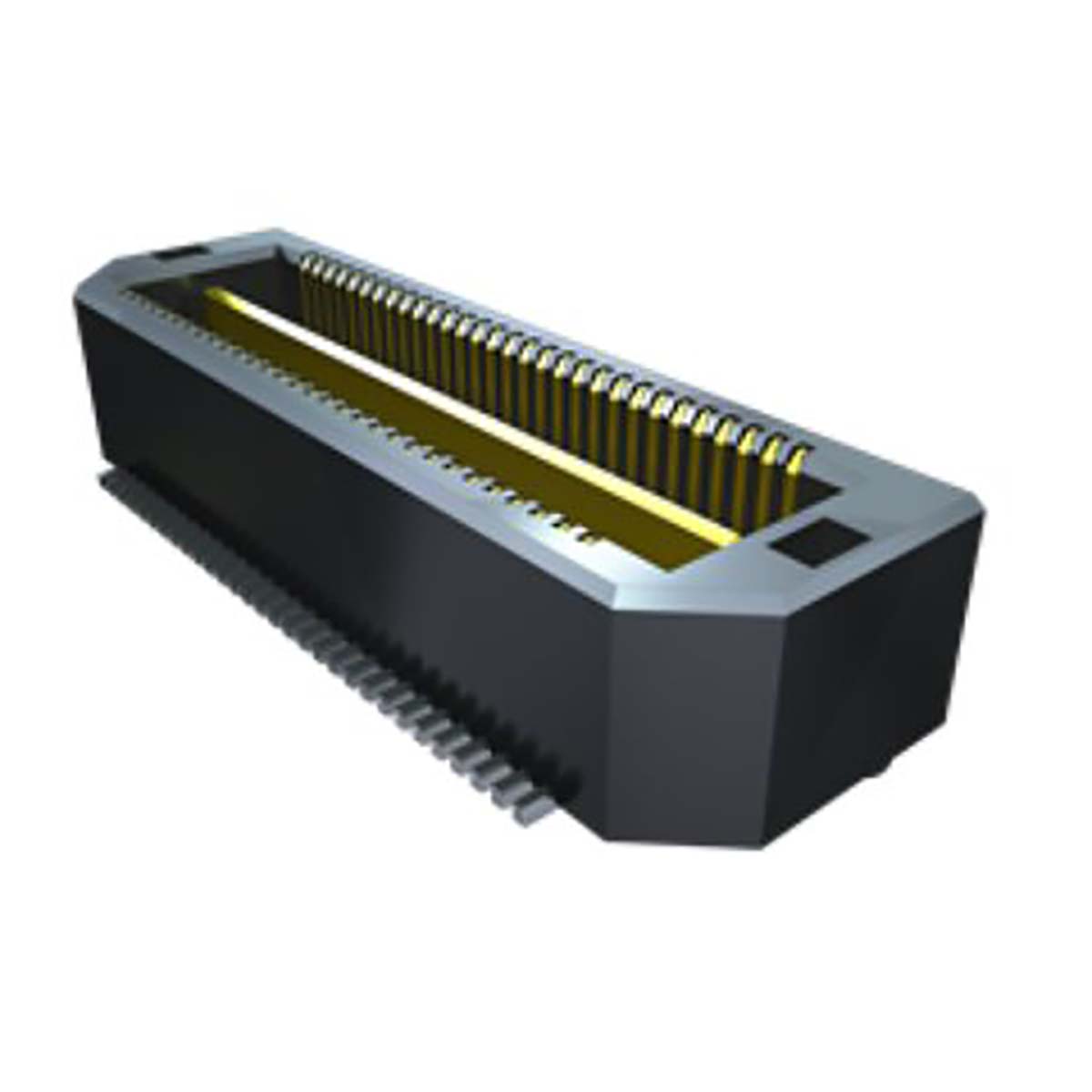 Samtec QTH Series Right Angle Surface PCB Header, 60 Contact(s), 0.5 mm Pitch, 2 Row, Shrouded