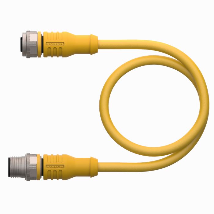 Turck Female 8 way M12 to Male 5 way M12 Sensor Actuator Cable, 5 m